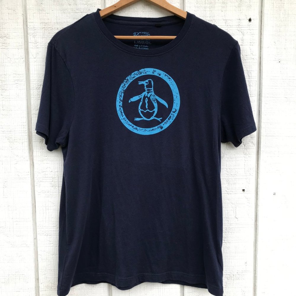 🌿 3/$25 Set of 2 ORIGINAL PENGUIN MENS T’s Sz L - Picture 4 of 6